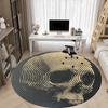 1pc Spiral Skull Office Round Area Rug, Under Office Chairs Bedroom Living Room Home Decor, Room Deco, Available in Various Sizes 074