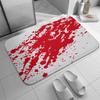 Halloween Bloody Carpet Mat Zombie Hands Rug Help Text Blood Splatter Gory Horror Non-Slip Home Decoration Floor Mats Floor Mat