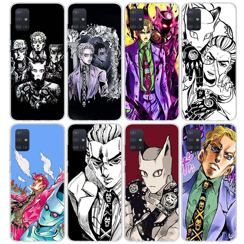 JoJo Kira Yoshikage Killer Queen Phone Case For Samsung Galaxy A12 A52S A42 A32 A22 A51 A50 Note 20 Ultra 10 S10 Plus A71 A70 A3
