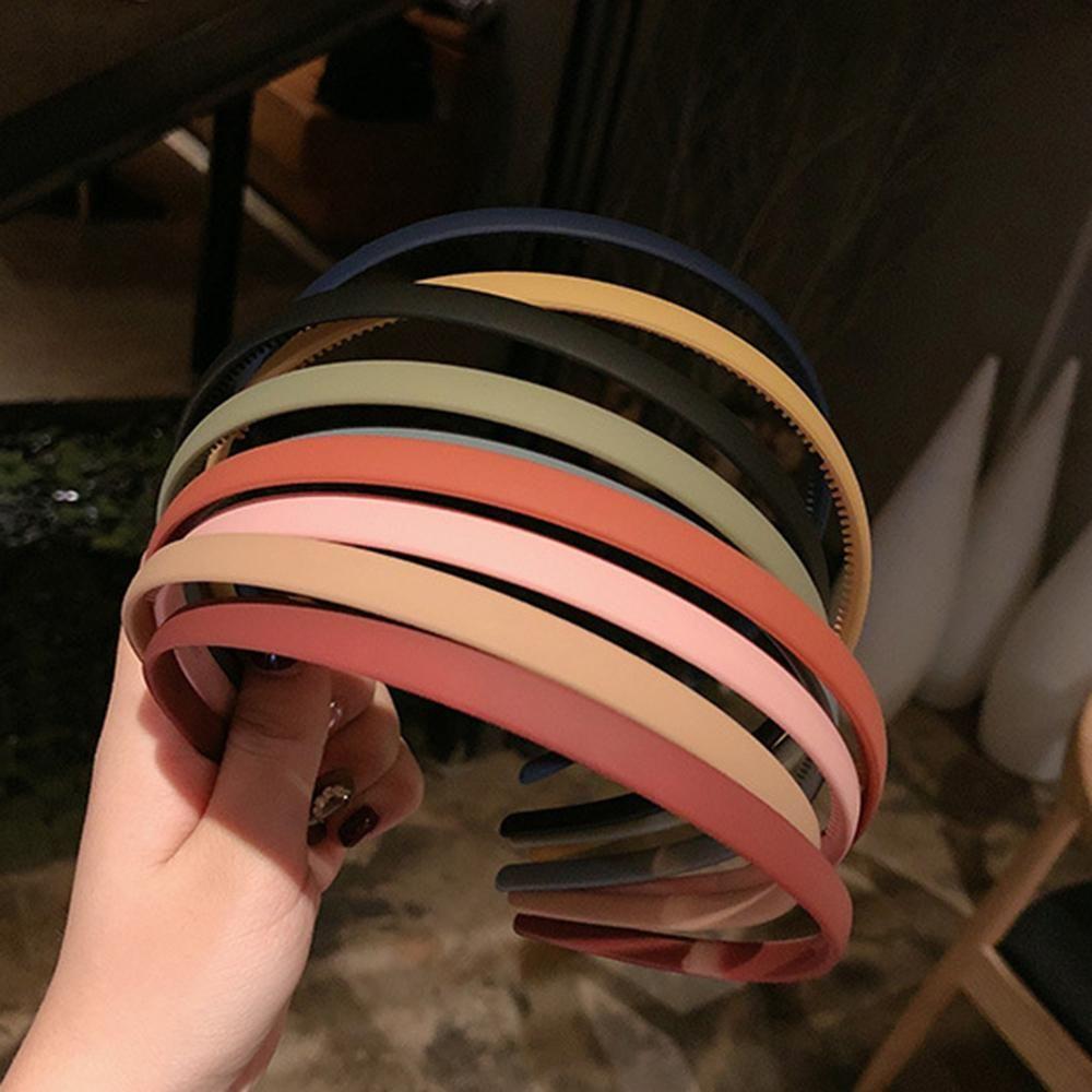 Simple Fashion Plastic Solid Girls Headband Bezel Hair Bands Hair Hoop