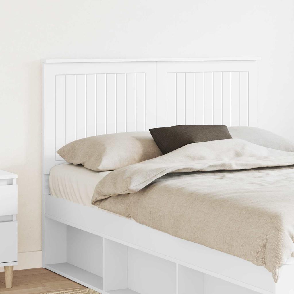 Headboard in White 120 cm Particleboard