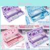 Kuromi Melody Cinnamoroll Multifunction Plastic Kids Pencil Box With Storage Compartments For Elementary School