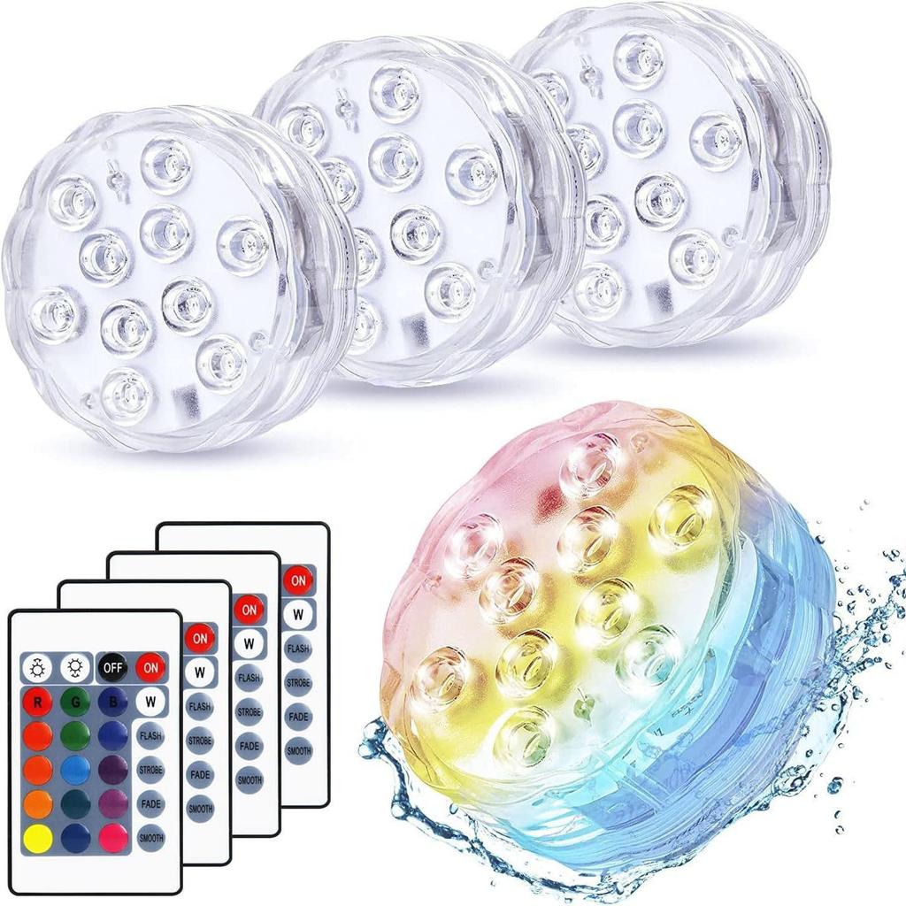 Underwater LED Remote Control Aquarium Light - Multicolor Atmosphere for Fish Tanks and Bathtubs