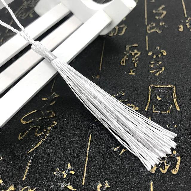 10~80Pcs Bookmark Tassels Fringe Brush Handmade Soft Craft Mini Tassels with Loops for DIY Crafts Jewelry Making Accessories