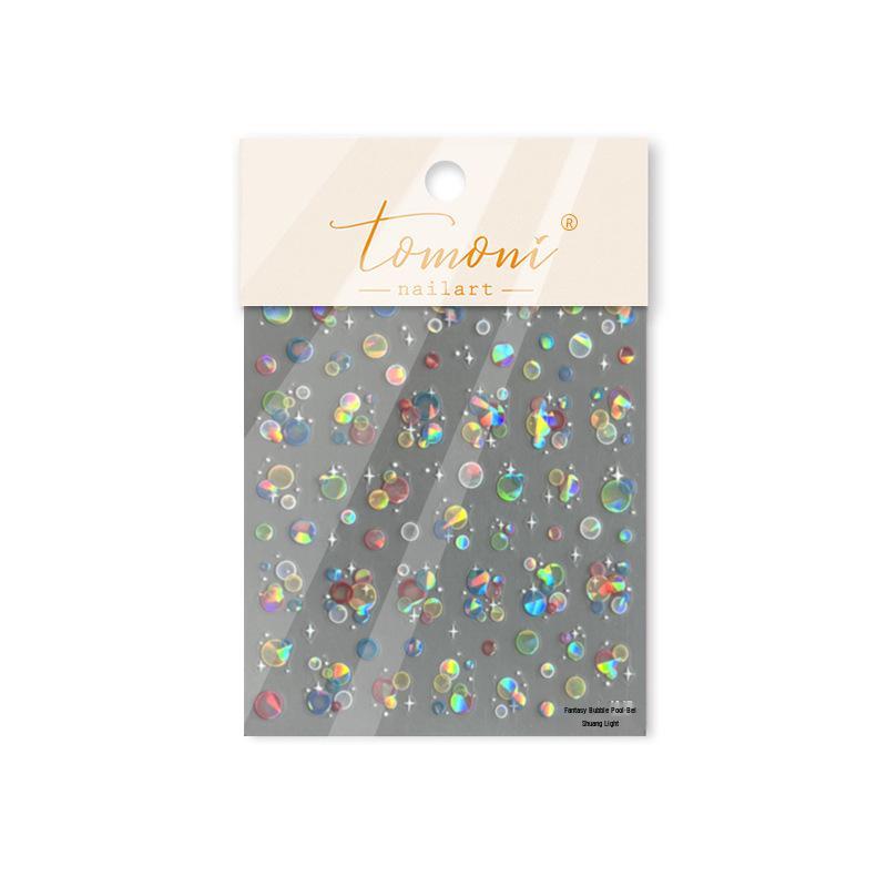 

Tomoni Shell Light Japanese Iridescent Bubble Nail Art Stickers