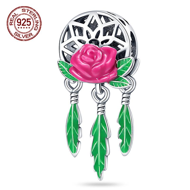 Original Fit 3MM Bracelet S925 Silver Dreamcatcher Series Dream Pendant Charms DIY For Women Jewelry Birthday Gift