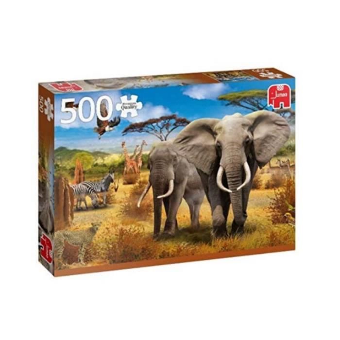 Puzzle 500 Pièces - DISET - Savane Africaine - Animaux - Mixte - Enfant