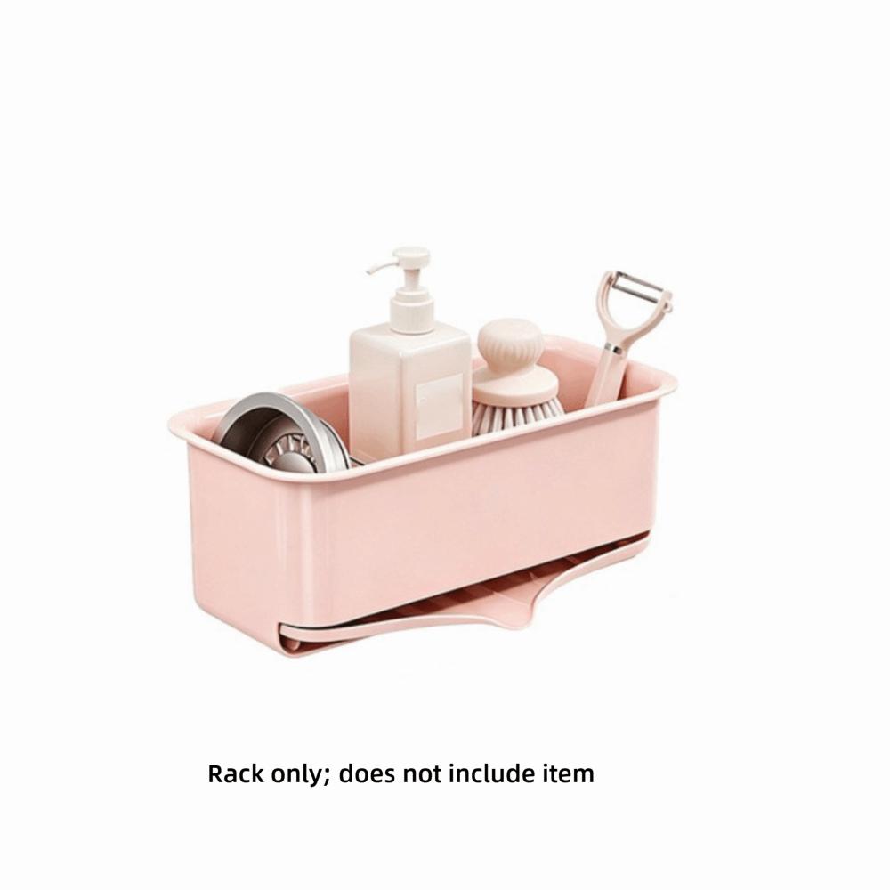 Wall-mounted Kitchen Sink Sponge Holder Ventilated Sponge Storage Box  Kitchen Counter-top