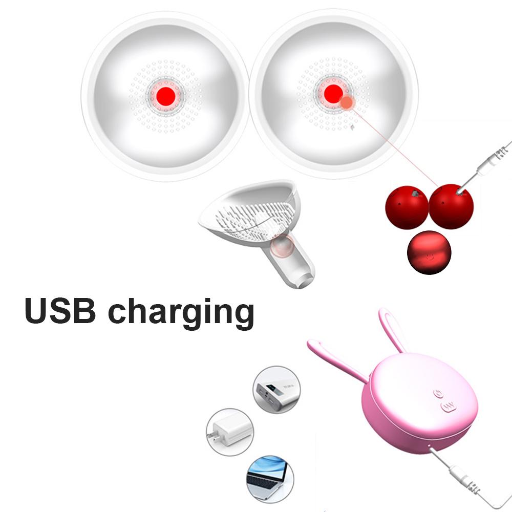 Nipple Sucker Vibrator Tongue Lick Nipple Suction Cups Vibrator Electric Breast Pump Breast Enlarge Massager Sex Toy for Woman