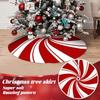 122cm Christmas Tree Skirt Printed Short Plush Tree Skirt Christmas Decorations