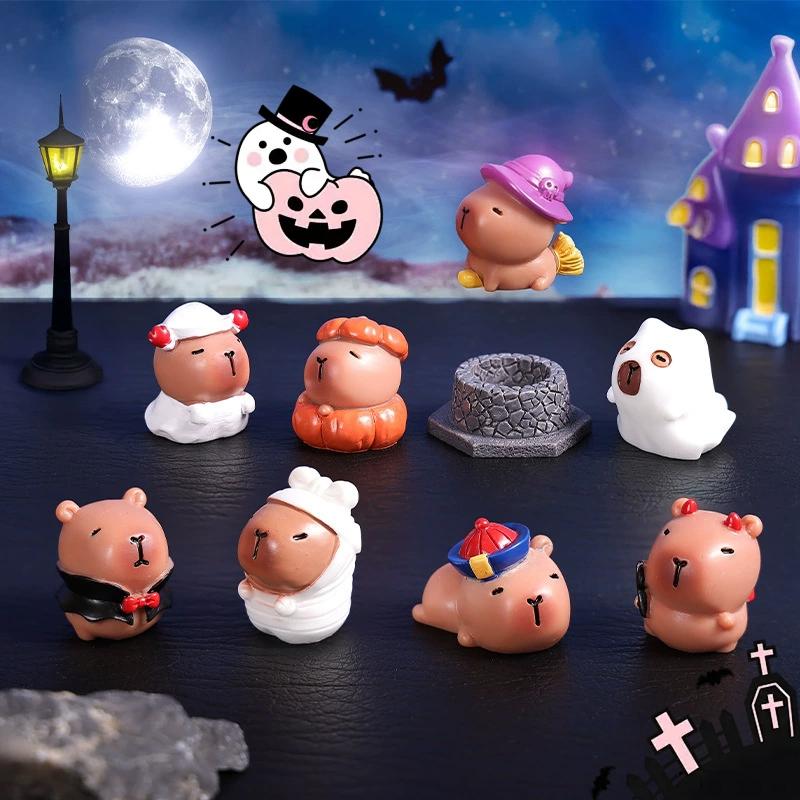 Capibara Statue Ornament Halloween Decoration Desk Accessorie Office Accessorie Capybara Accessorie Party Guests Gift