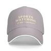 sports watching is my therapy Baseball Cap Trucker Cap Golf Hat Man New In The Hat Beach Bag Hats For Men Womens