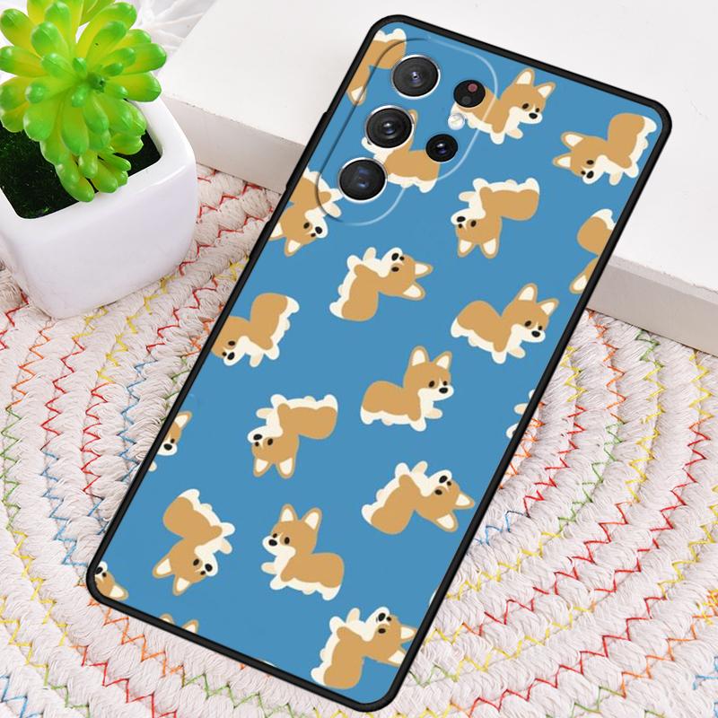 Welsh Corgi Collage TPU Phone Case For Samsung Galaxy note 10 pro S26 S25 S24 S23 S22 Ultra Plus S21 FE S20 Shockproof Cover