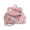 Children'S Backpack Cartoon Cute Kitten Boys And Girls Backpack Autumn And Winter Plush Baby Schoolbag