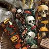 30PCS Mushroom and Skull Bookmark Reading Book Stationary Graffiti Paper Office Scrapbooking Card Students DIY Creative Bookmark
