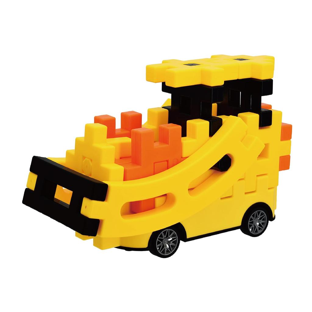 Gakken New Block Dream Remote Control Car Yellow Types of 20 Ages 4 and Up 83792 Transformation! (8 Blocks, Pieces)