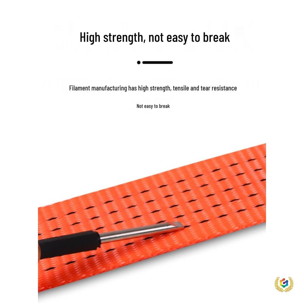 Strapazierfähige Zurrgurte für LKW und Anhänger - Flachband aus Polyester für Fracht-, Brems- und Abschleppseile.