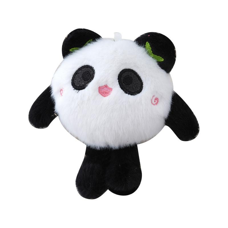 Cute Panda Plush Doll Keychain Adorable Soft Toy Accessory For Bags And Keys