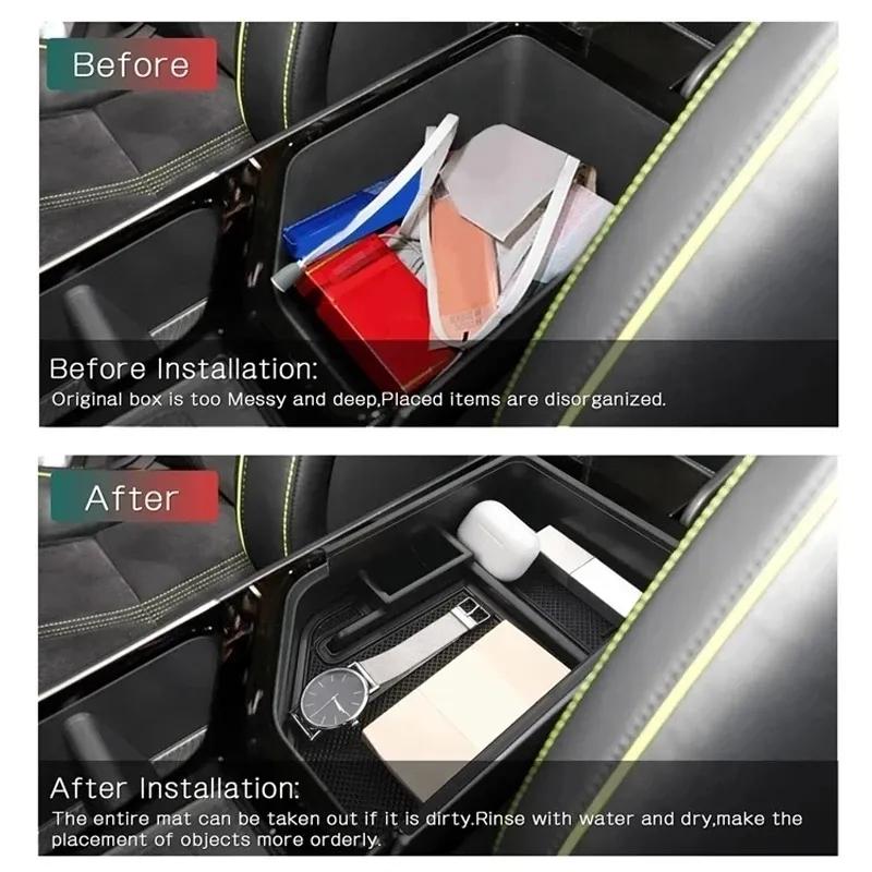 Car Storage Box Storage For KIA EV6 CV  Accessories 2024  Car Central Console Armrest Storage Box Organizer Accessories