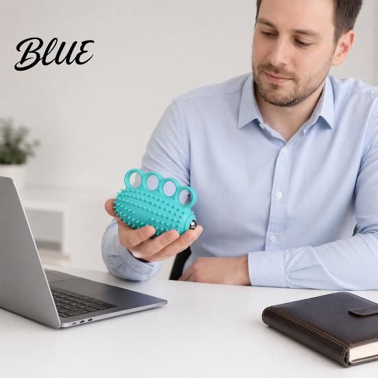 Adjustable Vibration Hand Massager Electric Finger Exercise Ball 3 Modes Therapy Grip Strengthener Carpal Tunnel Relief Silicone Squeeze Ball