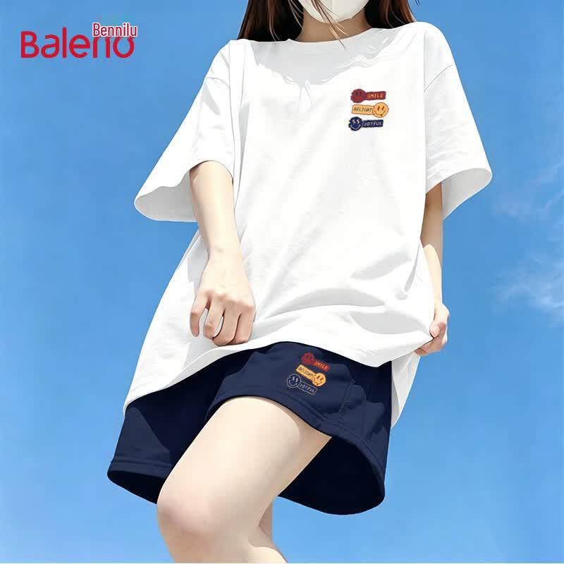 Baleno Women s Summer Casual Sportswear Set - Short Sleeve & Shorts XL