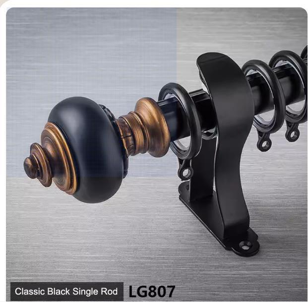 USA Classic Complete Set Double Bracket Curtain For Windows Rod Diameter 28MM Aluminum Alloy Mute Wall Roman Pole Home Decor