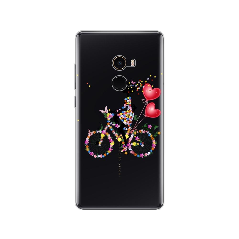 Pouzdro pro Xiaomi Mix 2 Soft Silicon TPU Pouzdro pro Xiaomi Mi Mix 2 Mix2 Zadní kryt Ochranný zadní kryt Transparentní Coque Shell