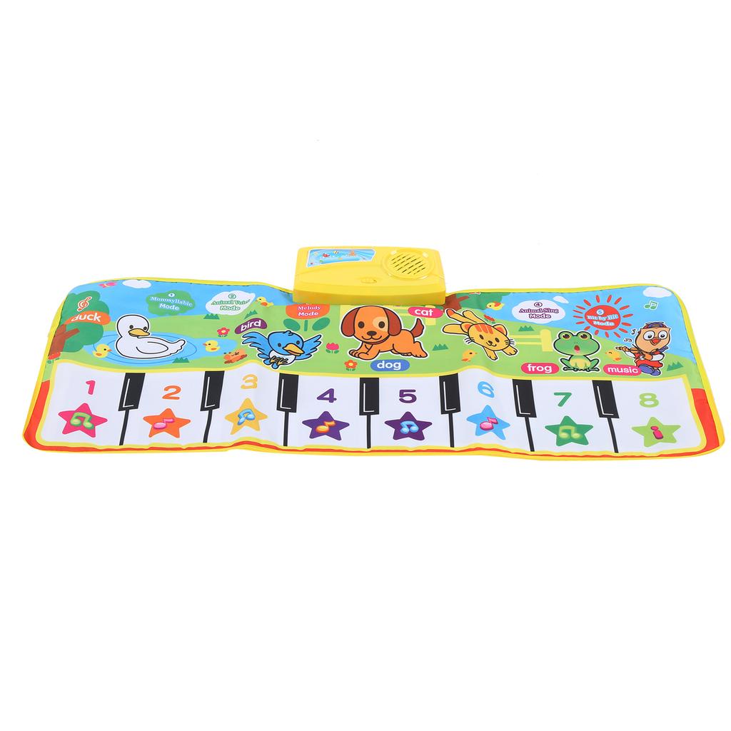 Children Folding Piano Keyboard Blanket Baby Music Carpet Play Mat Educational Toys