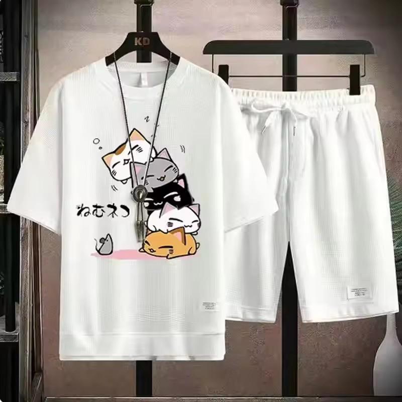 Male Crew Neck Tees Outfits 2026 New Arrival Men's T-Shirts Co-ords Spring Summer Daily Casual Fashion Short Sleeve Sportswear
