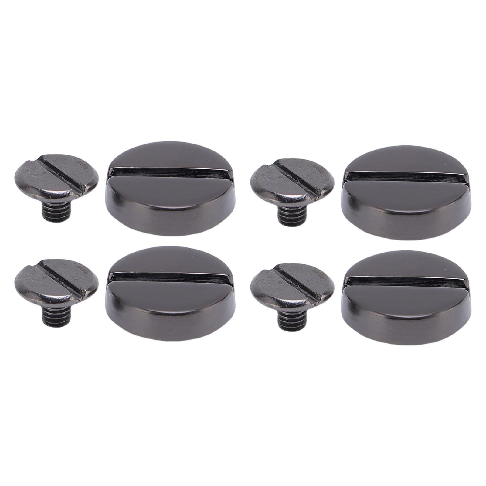 50 Set Screw Rivets Zinc Alloy Multifunctional Flat Slotted Cap Book Binding Posts Nail Rivets for Belt Handbag 12mm