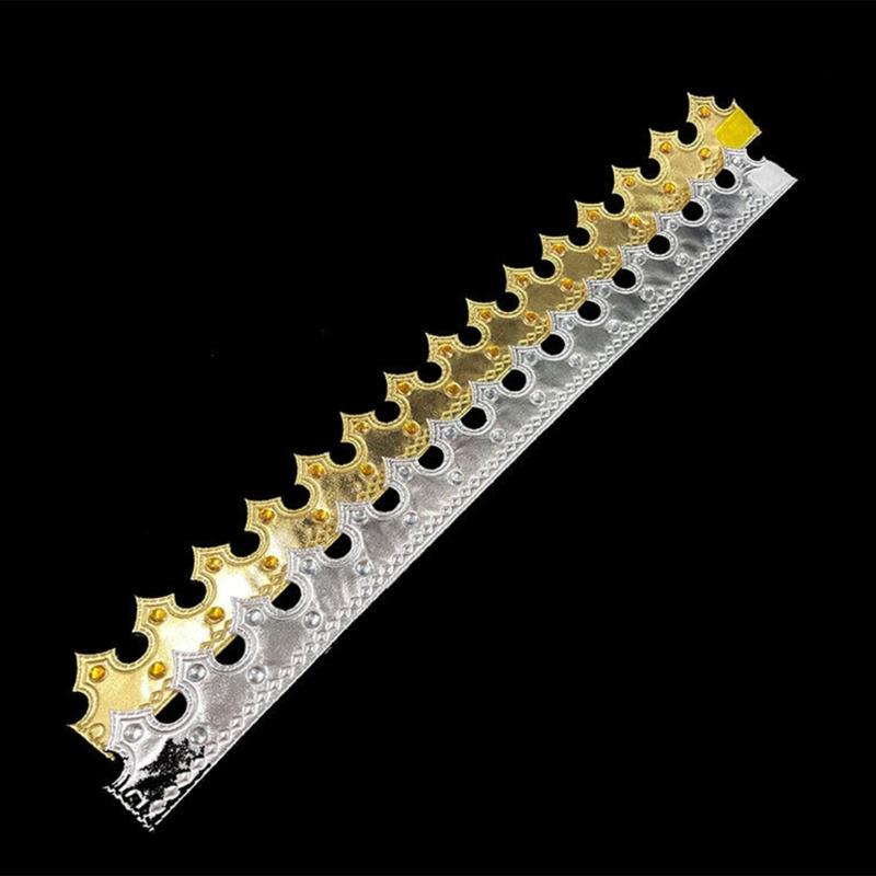 Golden Royal King Crowns,Delicate Birthday Crowns Hat Princed Costume Accessories Halloween Shower Party Photo Props