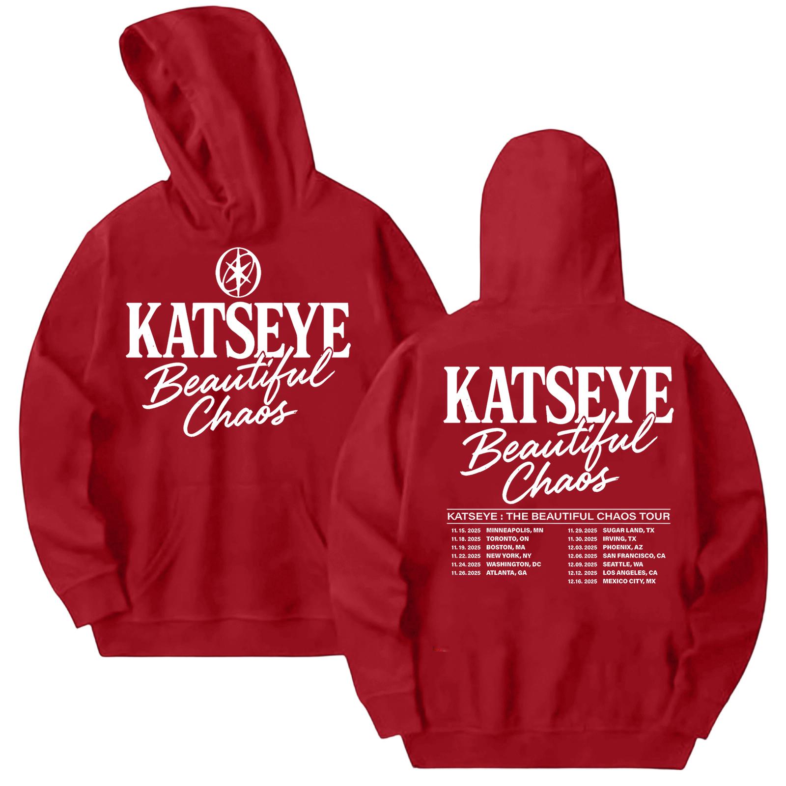 

Жіночий модний повсякденний худі з довгим рукавом з принтом XXL винний