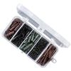 120Pcs Carps Fishing Tackle Set Fishing Accessory Set Including Carps Hook Quick Changes Swivels Anti-Tangles Sleeves