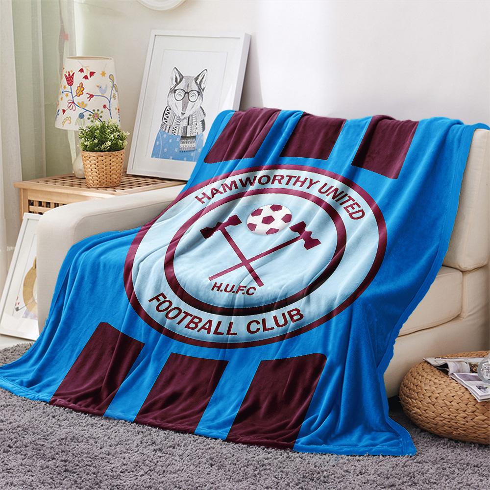 West Ham United Flannel Blanket, High quality Comfortable for All Seasons, Home Decor, Warmth and Comfort