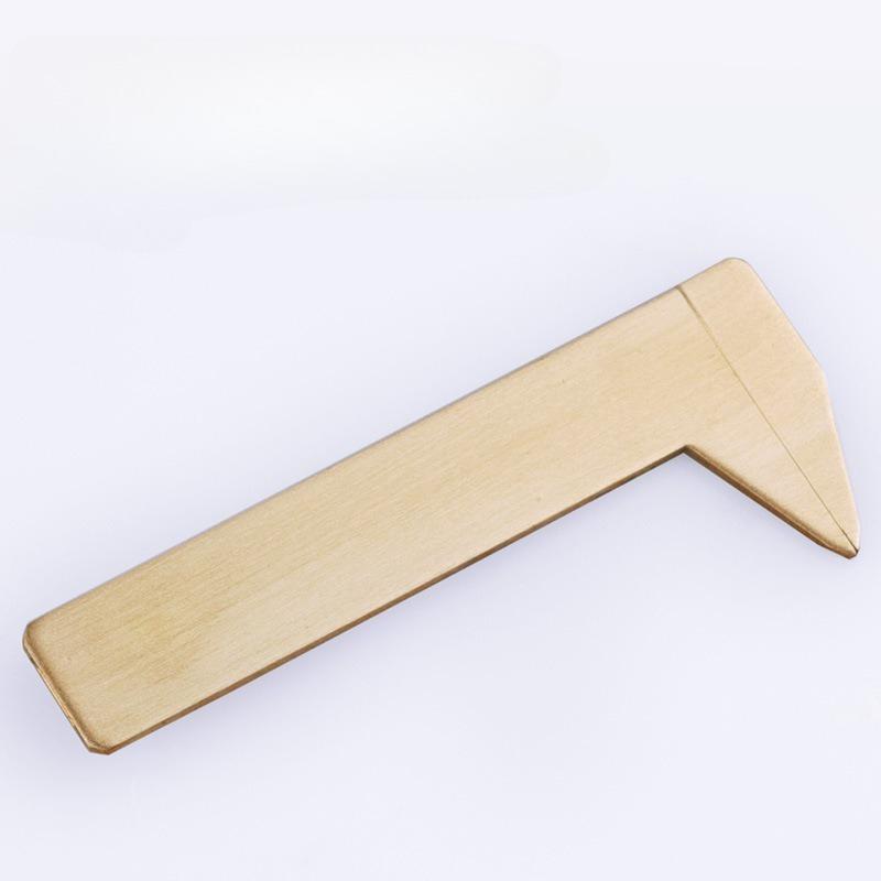 1PC 80mm Brass Sliding Ruler Double Scales Metal Vernier Caliper Gauge Micrometer Precision Measuring Supplies