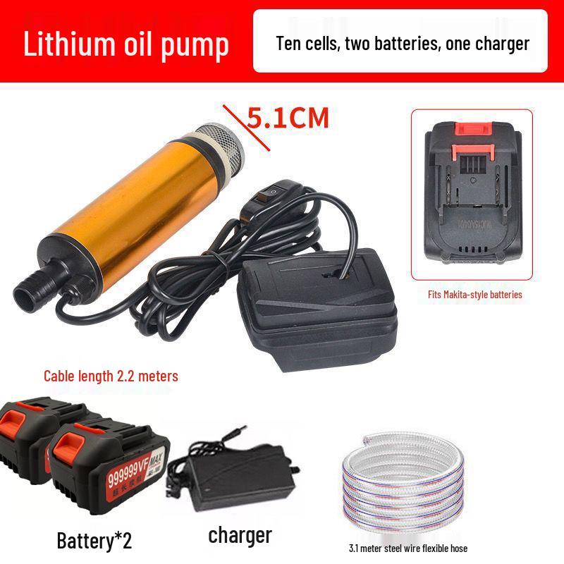 Portable 21V/24V Lithium Battery Oil & Water Suction Pump