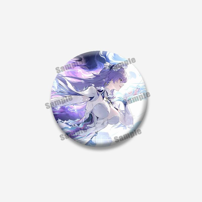 Anime Game Wuthering Waves Hiyuki Carlotta Enamel Pin Cartoon Figure Round Brooches Funny Lapel Badge Jewelry Gifts for Friends