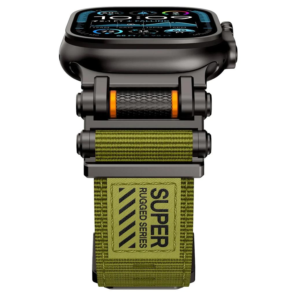 Roller-Armband für Apple Watch Ultra 2 Armband 49mm 44mm 45mm 42mm 46mm Nylon-Schlaufe Armband Für IWatch Serie 10 9 8 7 6 4 SE Armbänder