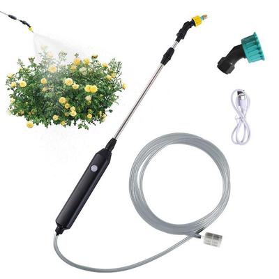 Bahçe Sulama Spreyi 2m / 3m Akülü Püskürtücü, USB Şarj Edilebilir Saplı Elektrikli Püskürtücü ile