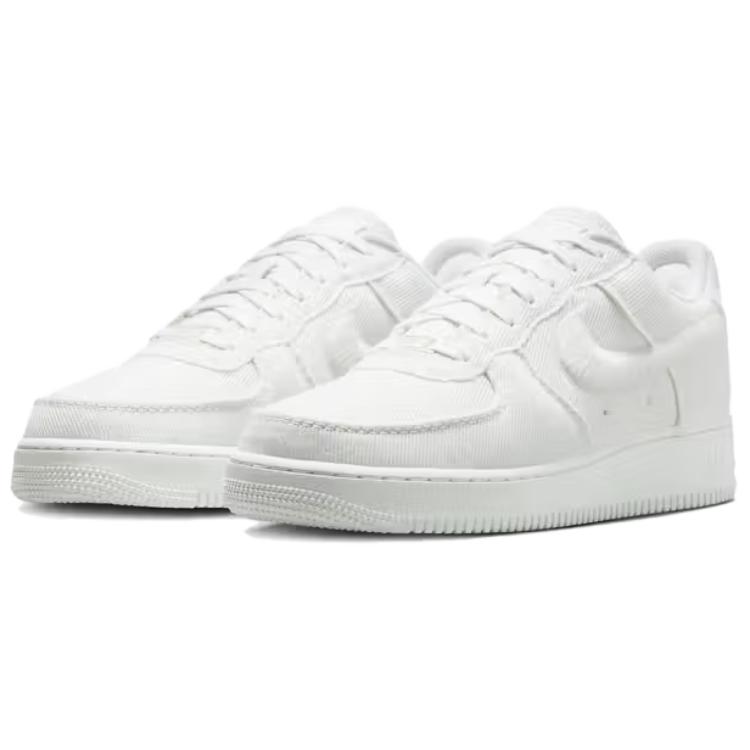 Nike Air Force 1 Low Canvas Summit White Light Orewood Brown Sneakers HV1204-100