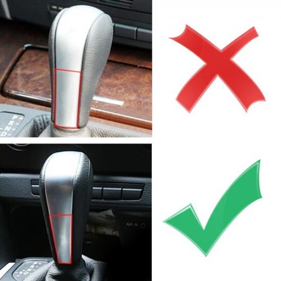 Perfect Fit For Car Gear Shift Knob Trim Cover For BMW E90 E92 320I 328I 2006-12