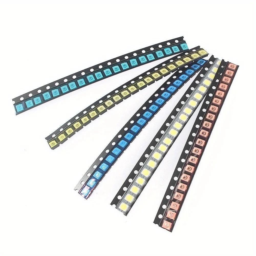 200pcs/lot SMD LED Diodes 0603 0805 1206 1210 5050 5730 High Brightness SMD LED Diodo Kit Green RED White Blue Yellow