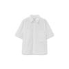 [wooyoungmi] White Short-sleeve Cotton Shirt W261SH34844W