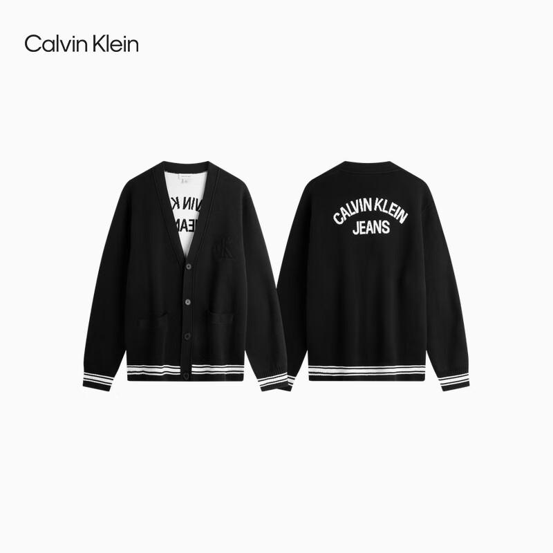 Calvin Klein Jeans Unisex Jacquard V-Neck Cardigan