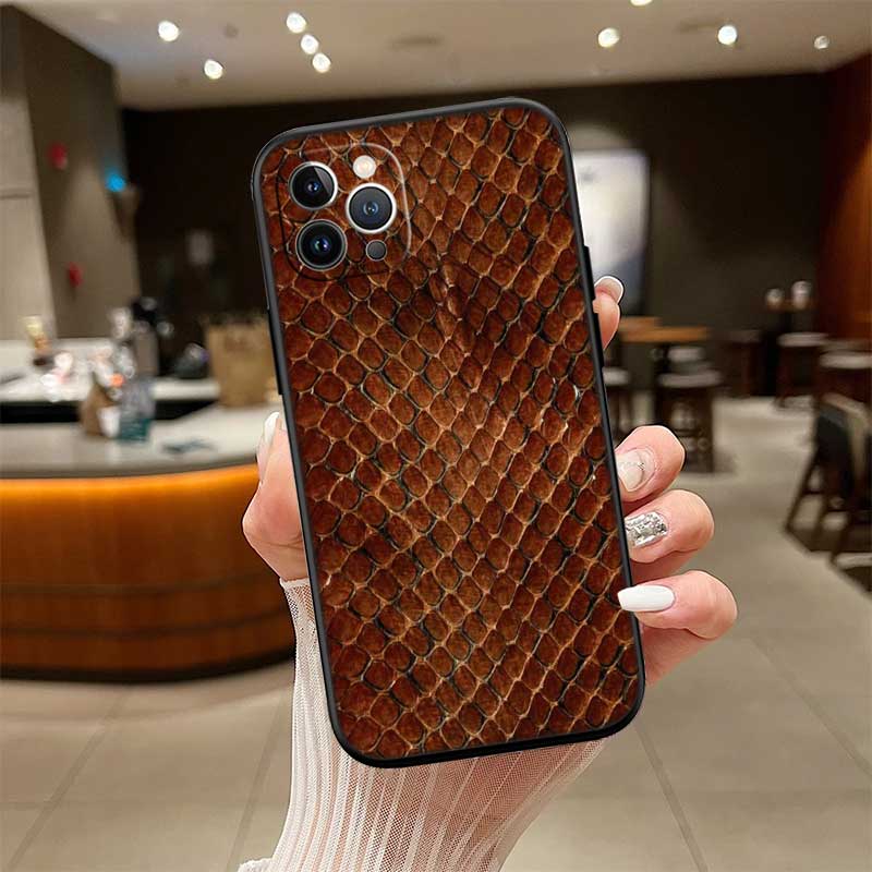 UP46 Slangenhuid DIY Tekening Nieuwe High-End Schelp Telefoonhoesje voor Xiaomi Poco F8 M4 M5 M6 M7 X3 X6 X7 Pro GT NFC Ultra