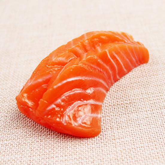 Delicate Fine Workmanship Imagination Cultivation Portable Mini Pretend Play Salmon Simulation Sushi Cosplay Toy Food Model