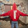 American retro design sense printed hoodie loose niche personality high street men and women the same hip hop style sweater