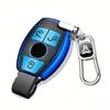 Leather TPU Shell Fob Car Key Case Cover For Mercedes Benz A B C E Class GLS GLA GLK GLC CLS CLA AMG W204 W205 W212 W463 W176