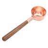 Black Walnut Handle Nature Walnut Spoons Red Copper Finish Coffee Measuring Scoop  Kitchen Use