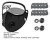 Woodworking Protective Mask Cycling Face with Filter & Breathing Valve, Reusable Carbon Dust Adjustable Goggles, Lightweight Protection Shield